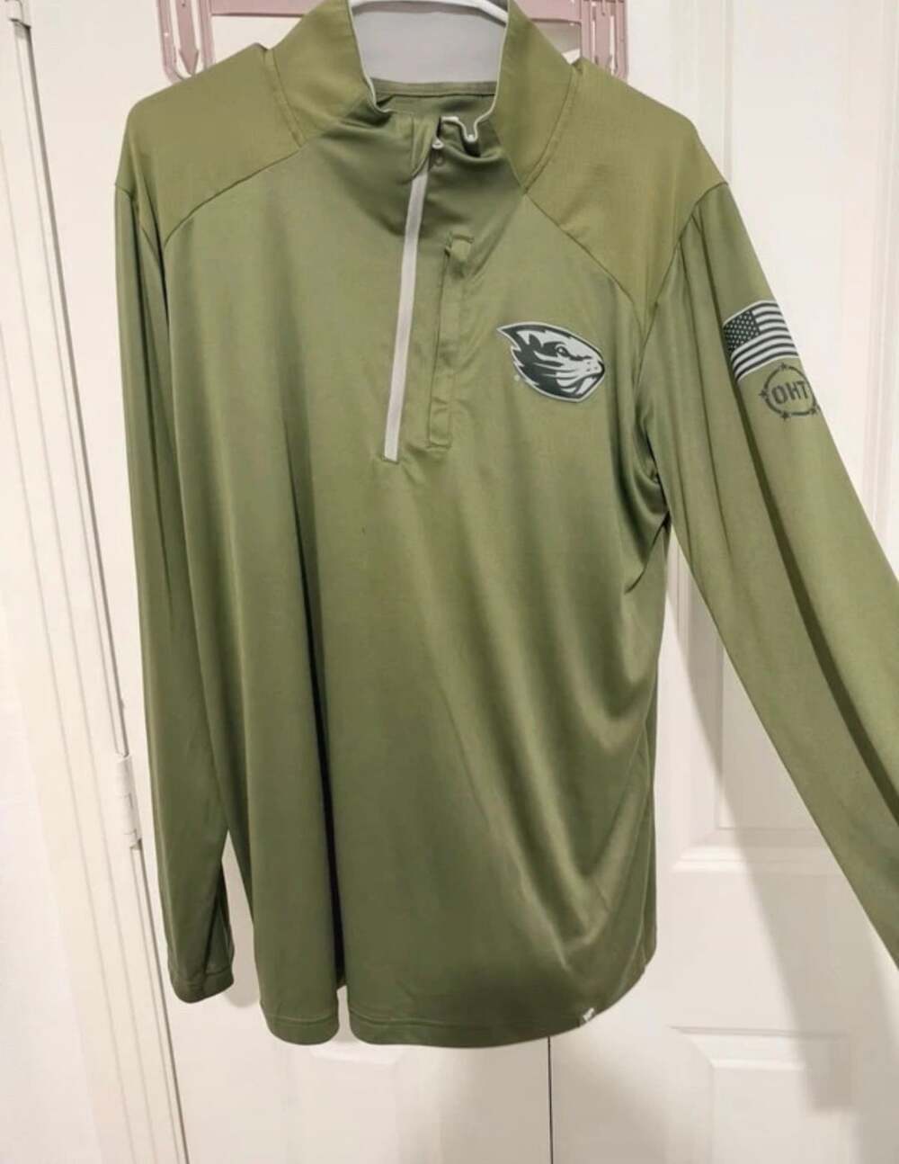 Fanatics Oregon State Beavers OHT Quarter-Zip Size L Olive